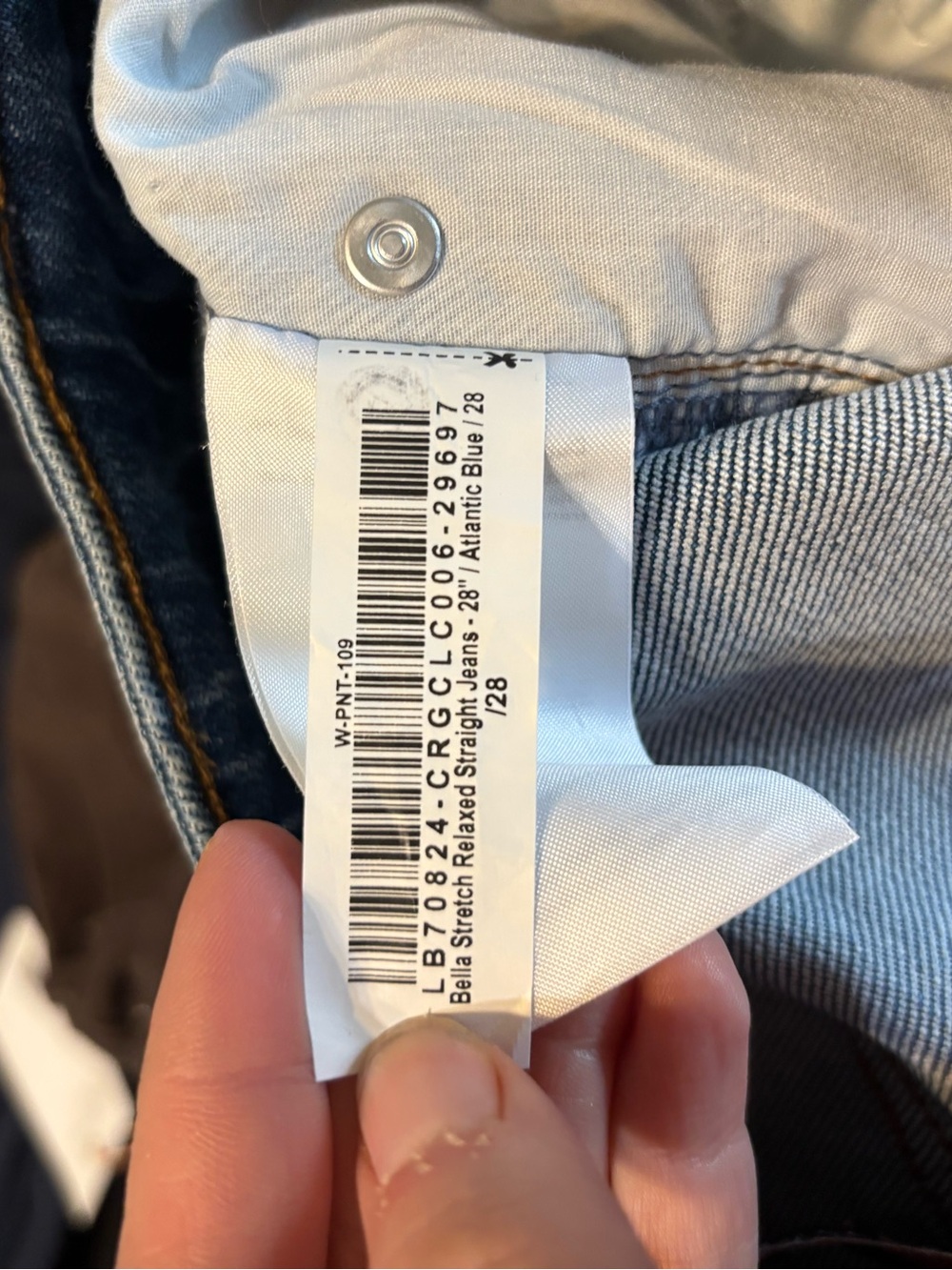 Quince Bella Stretch Relaxed Straight  Jeans size 28 - Picture 5 of 6